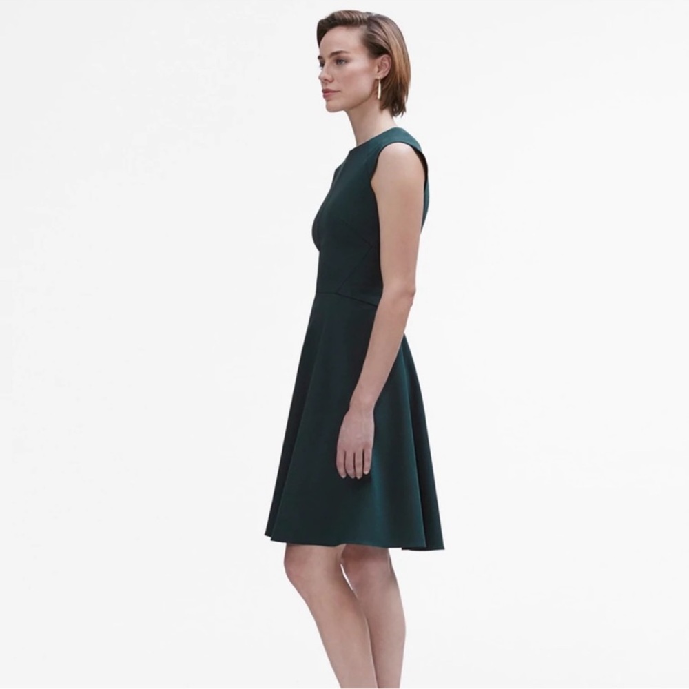 MM Lafleur Toi Dress wool blend Green Cocktail Dress | MM LAFLEUR Staple US 6